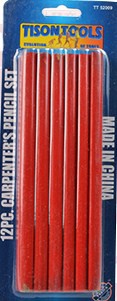 SET DE 12 LAPICES DE CARPINTERO (IH)  Precio: $ 34,50